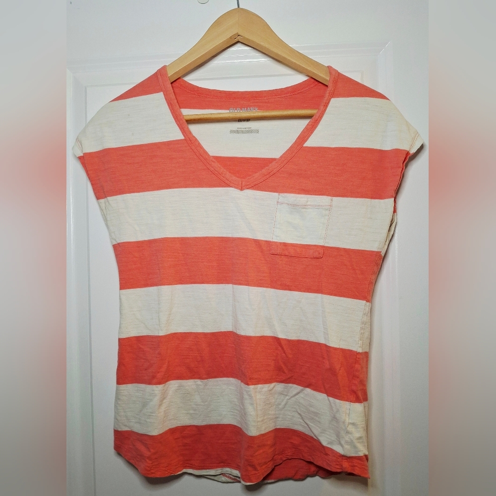 Old Navy Comfy Striped Pocket Tee (XS)
